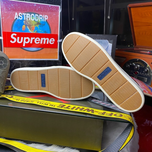 🆕 - Sperry Top Sider - Beige Boat Shoes - 9.5/10 - Picture 6 of 7